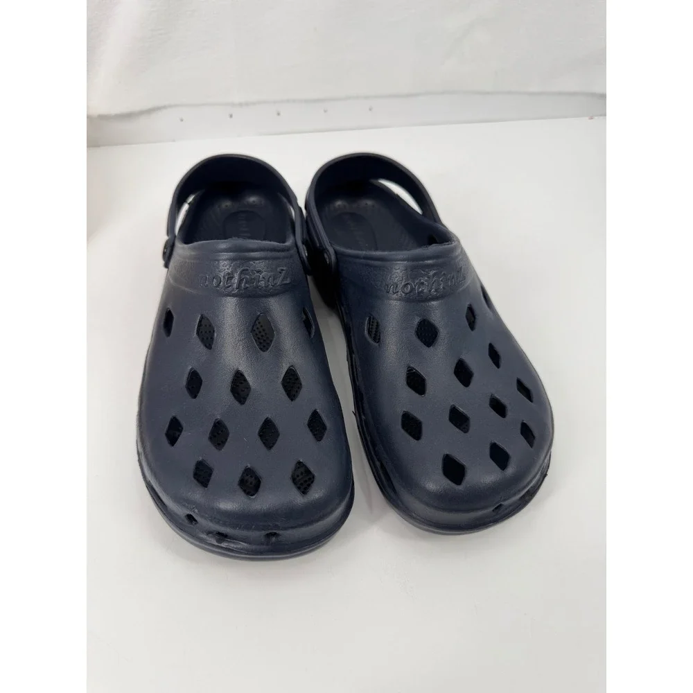 NothinZ Diamond Vent Clogs Mens Size 13 Navy Blue Lightweight Comfort Shoes